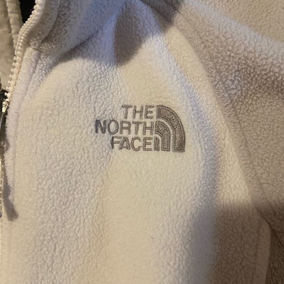 White & Gray North Face Zippy - Picture 3 of 6